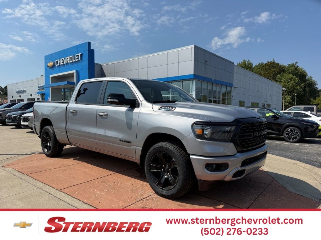 Billet Silver Metallic Clearcoat 2022 RAM 1500 Pickup Truck Four-Wheel Drive 8-Speed Automatic