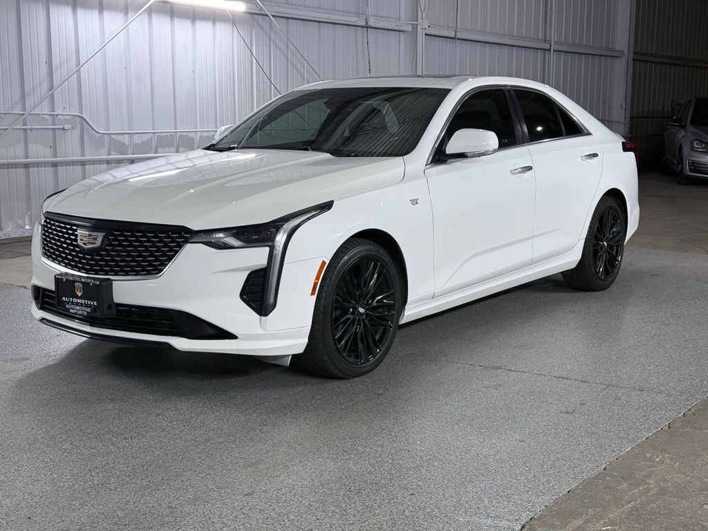 Summit White 2021 Cadillac CT4 Premium Luxury AWD Sedan All-Wheel Drive 8-Speed Automatic