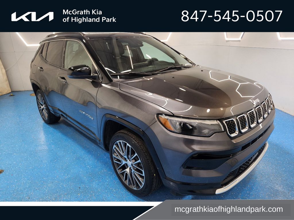 Gray (Granite Crystal Metallic Clearcoat) 2023 Jeep Compass SUV / Crossover Four-Wheel Drive 8-Speed Automatic
