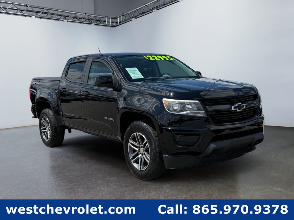 Black 2020 Chevrolet Colorado Pickup Truck Four-Wheel Drive 8-Speed Automatic
