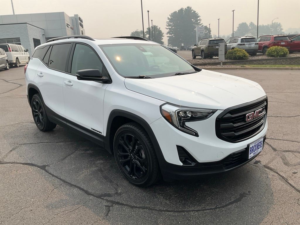 Summit White 2021 GMC Terrain SUV / Crossover Four-Wheel Drive 9-Speed Automatic