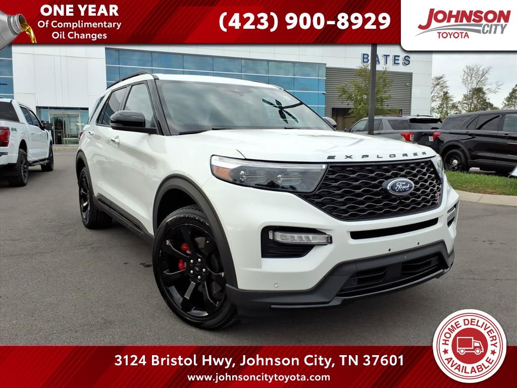 Star White Metallic Tri-Coat 2024 Ford Explorer ST AWD SUV / Crossover All-Wheel Drive Automatic