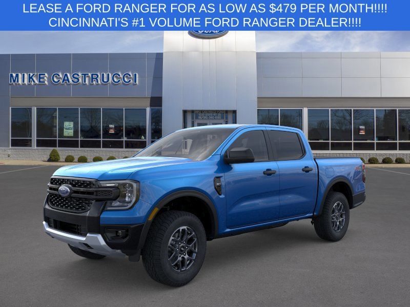 Velocity Blue Metallic 2026 Ford Ranger Pickup Truck Four-Wheel Drive Automatic
