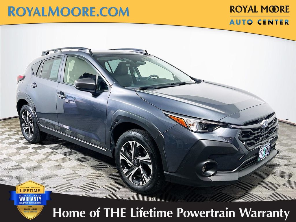 Magnetite Gray Metallic 2024 Subaru Crosstrek Premium AWD SUV / Crossover All-Wheel Drive Continuously Variable Transmission