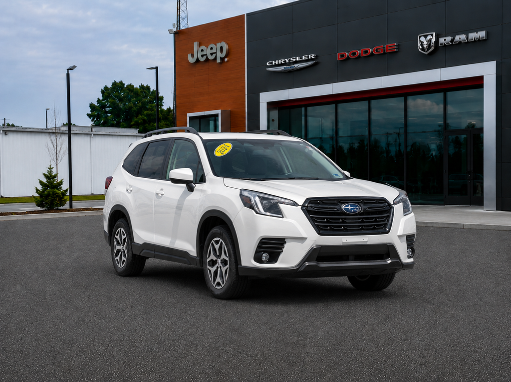 Crystal White Pearl 2024 Subaru Forester SUV / Crossover All-Wheel Drive Continuously Variable Transmission