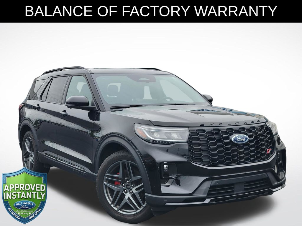 Black Metallic 2025 Ford Explorer SUV / Crossover All-Wheel Drive Automatic