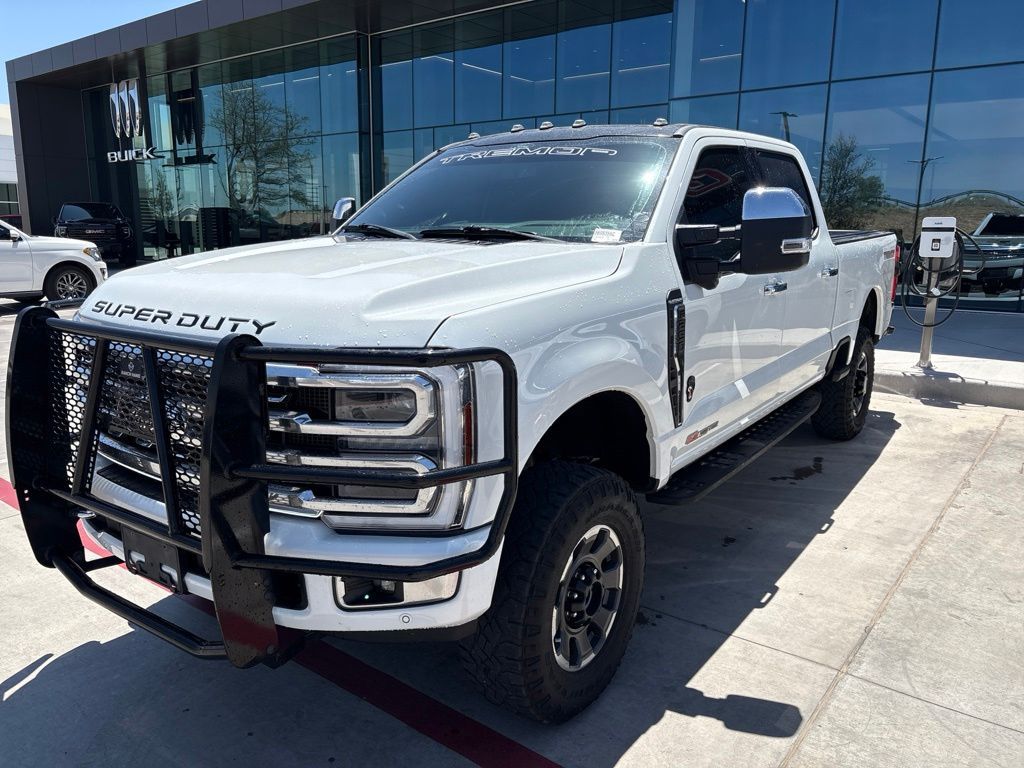 White Metallic 2024 Ford F-250 Super Duty Pickup Truck Four-Wheel Drive Automatic