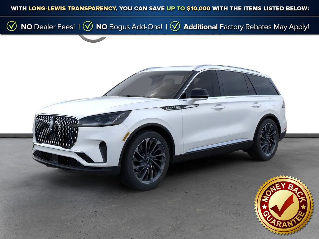 Pristine White Metallic Tri-Coat 2026 Lincoln Aviator SUV / Crossover All-Wheel Drive Automatic