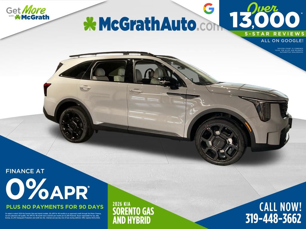 Wolf Gray 2026 Kia Sorento X-Line SX AWD SUV / Crossover All-Wheel Drive 8-Speed Dual Clutch