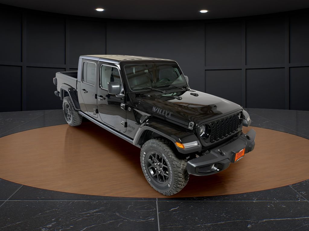 Black Clearcoat 2025 Jeep Gladiator Pickup Truck Four-Wheel Drive 8-Speed Automatic