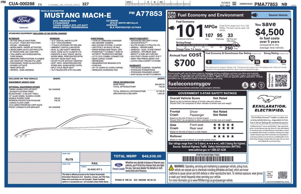 Certified Used 2023 White Ford Premium image 6