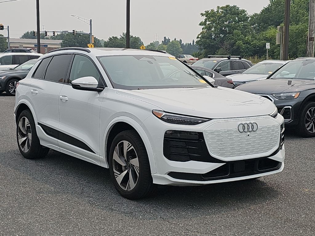 Glacier White 2025 Audi Q6 e-tron SUV / Crossover All-Wheel Drive Automatic