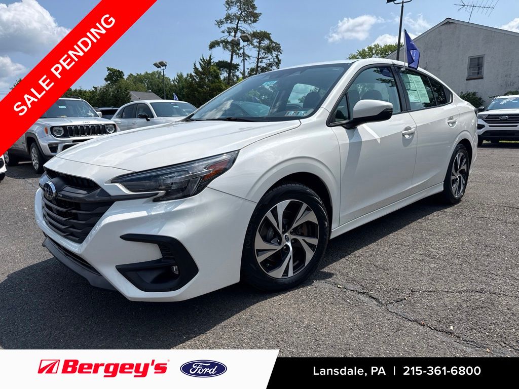 Crystal White Pearl 2024 Subaru Legacy Sedan All-Wheel Drive Continuously Variable Transmission