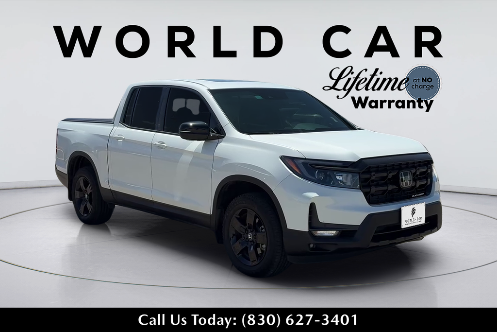 White 2025 Honda Ridgeline Pickup Truck All-Wheel Drive 9-Speed Automatic