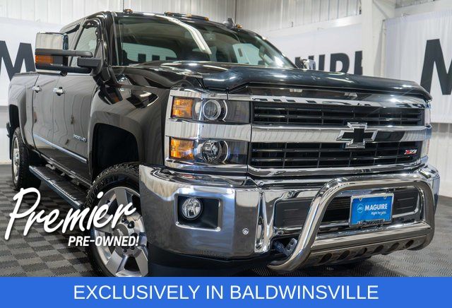 Black 2017 Chevrolet Silverado 2500HD LTZ Crew Cab 4WD Pickup Truck Four-Wheel Drive 6-Speed Automatic Overdrive