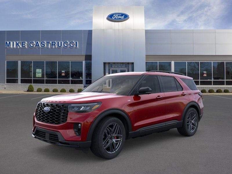 Rapid Red Metallic Tinted Clearcoat 2026 Ford Explorer ST-Line AWD SUV / Crossover All-Wheel Drive Automatic