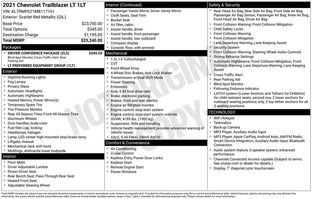 2021 Chevrolet Trailblazer LT