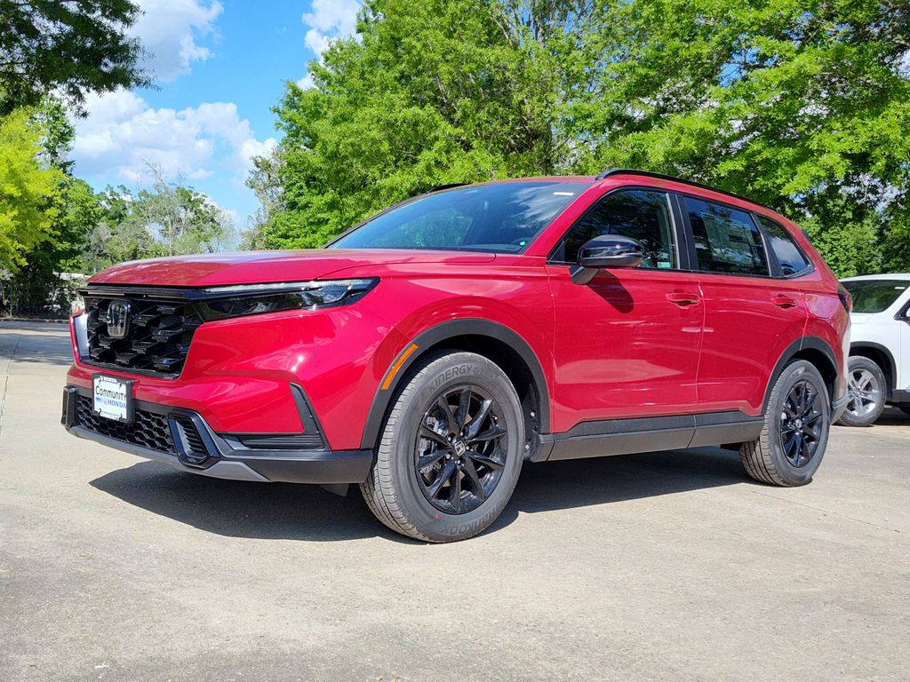 Radiant Red Metallic 2026 Honda CR-V Hybrid Sport FWD SUV / Crossover Front-Wheel Drive Continuously Variable Transmission