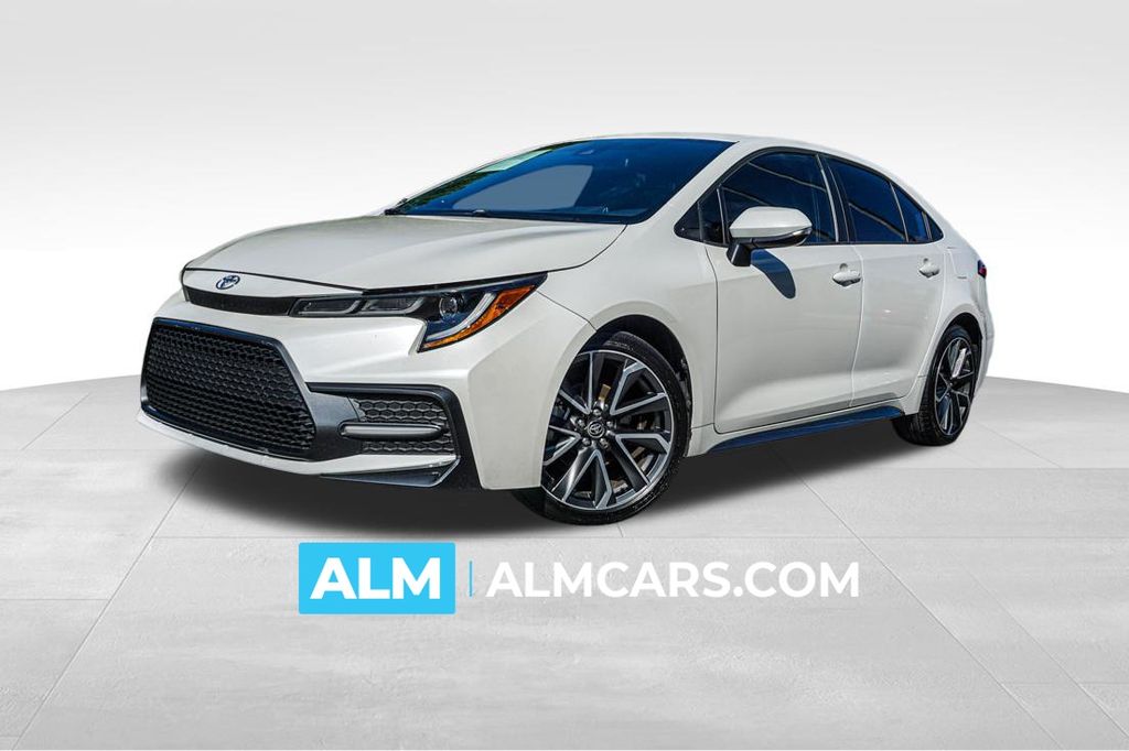 White (Blizzard Pearl) 2020 Toyota Corolla Sedan Front-Wheel Drive Continuously Variable Transmission