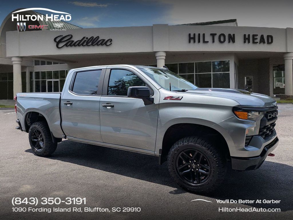 Sterling Gray Metallic 2023 Chevrolet Silverado 1500 Pickup Truck Four-Wheel Drive Automatic