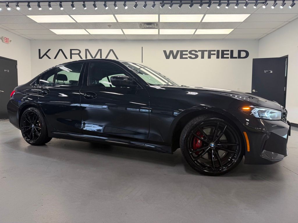 Black Sapphire Metallic 2023 BMW 3 Series Sedan All-Wheel Drive 8-Speed Automatic