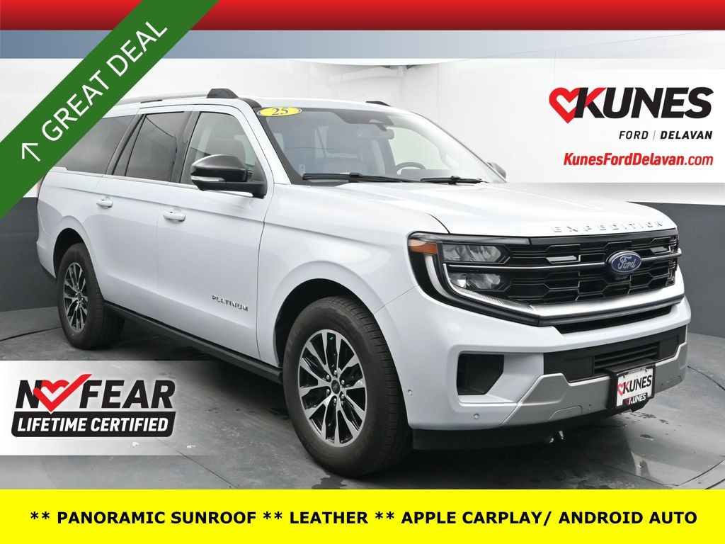 Space Silver Metallic 2025 Ford Expedition MAX Platinum 4WD SUV / Crossover Four-Wheel Drive Automatic