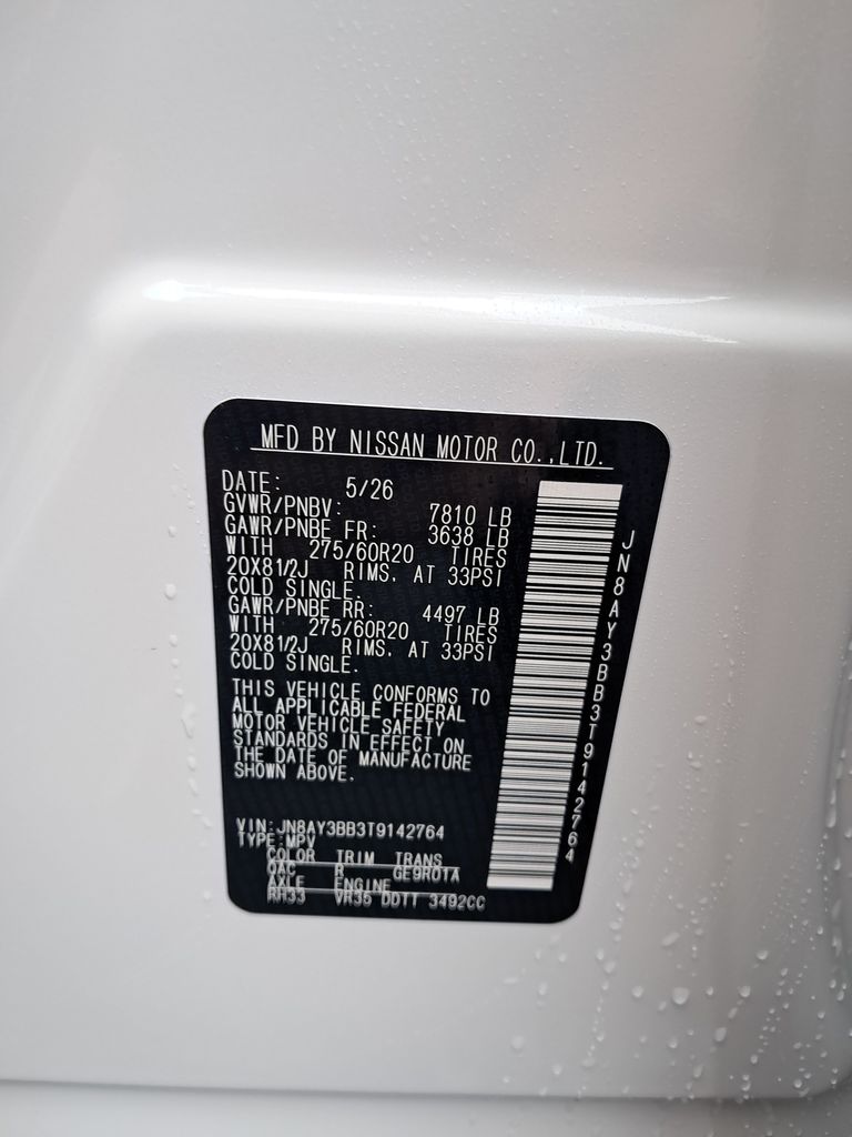 2026 Nissan Armada SL White at John Sisson Motors