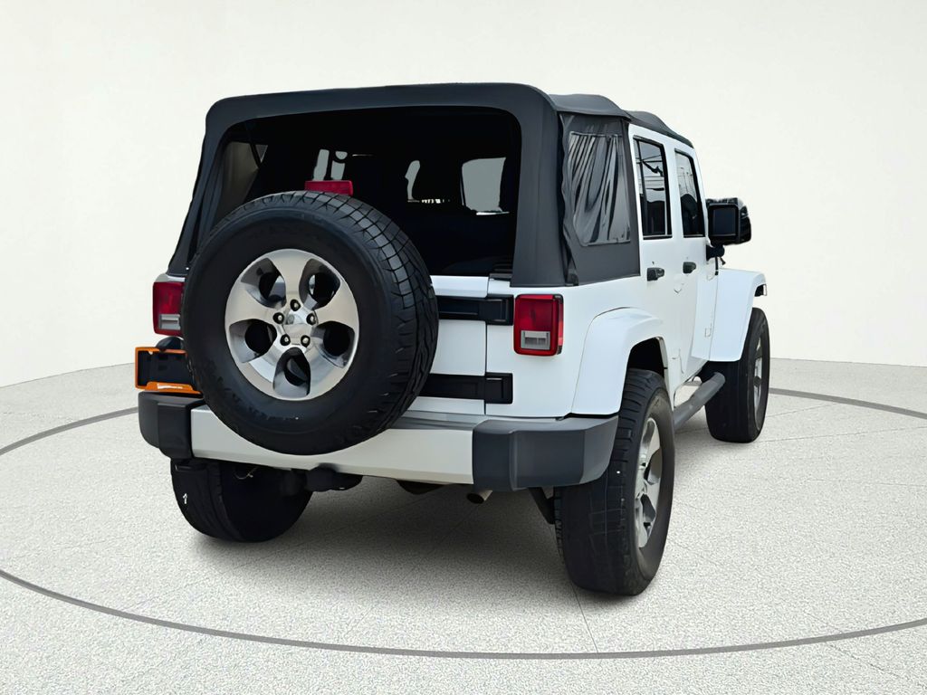 2018 Jeep Wrangler JK Unlimited Sahara White at Gullo Toyota