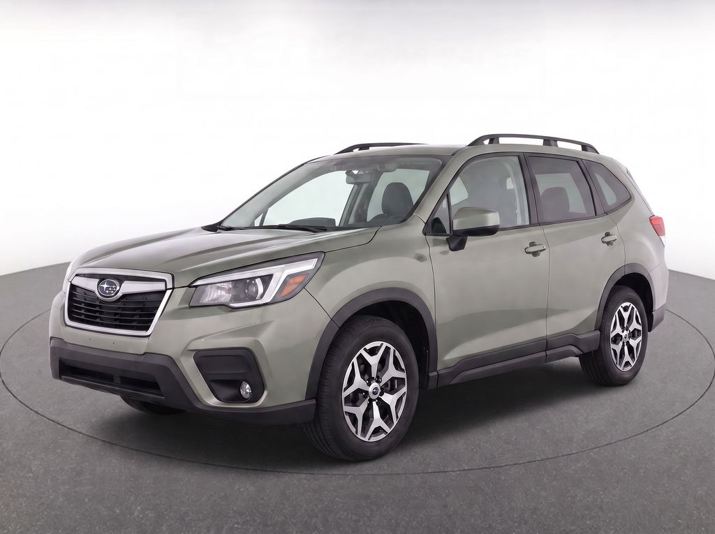 Jasper Green Metallic 2021 Subaru Forester SUV / Crossover All-Wheel Drive Continuously Variable Transmission