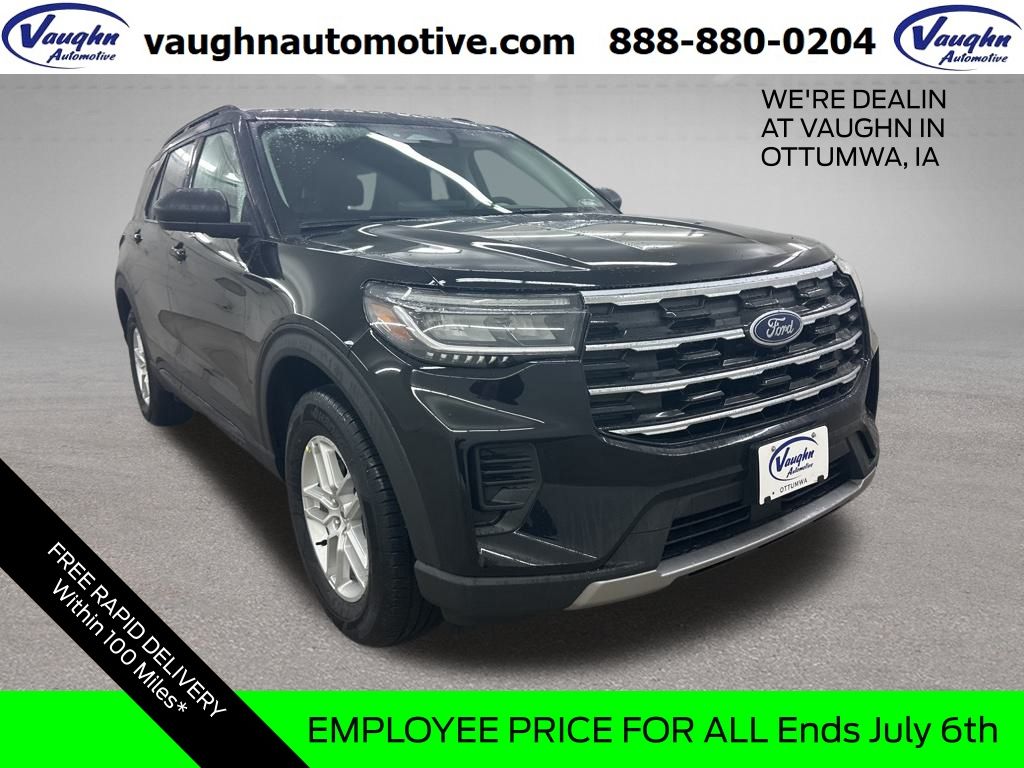 Agate Black Metallic 2026 Ford Explorer SUV / Crossover All-Wheel Drive Automatic