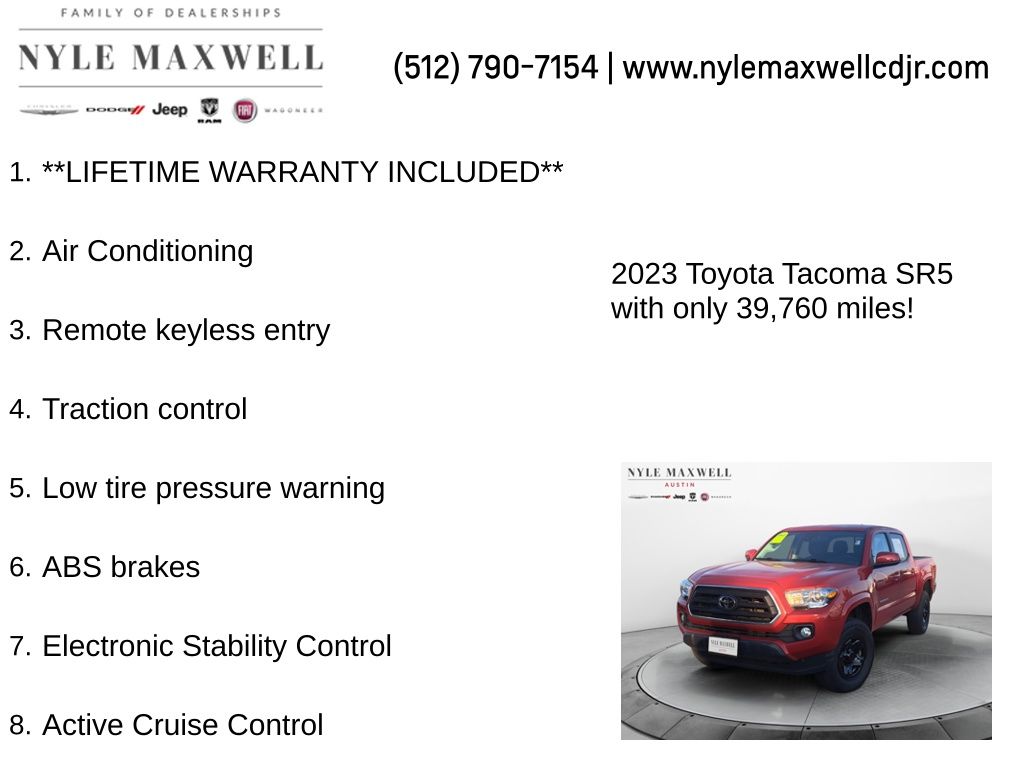 Used Car 2023 Toyota Tacoma  Sr5 For Sale Under $30,000 In Austin, Texas