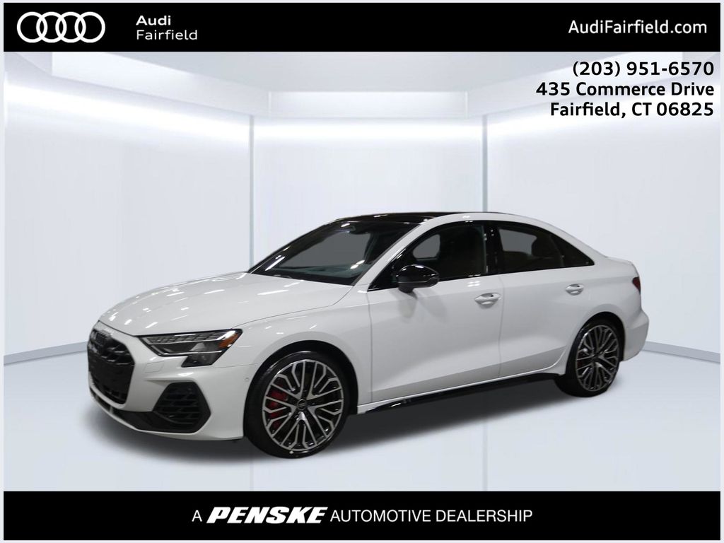 Glacier White Metallic 2026 Audi S3 Sedan All-Wheel Drive 7-Speed Automatic