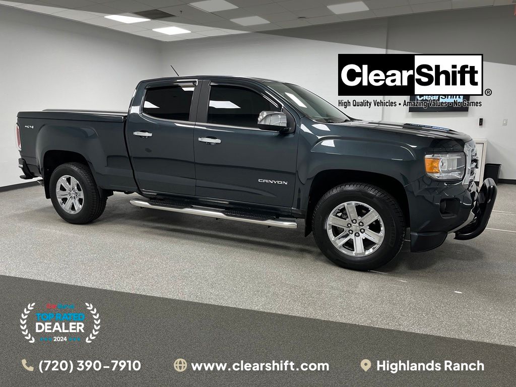 Dark Slate Metallic 2018 GMC Canyon Pickup Truck Four-Wheel Drive 8-Speed Automatic