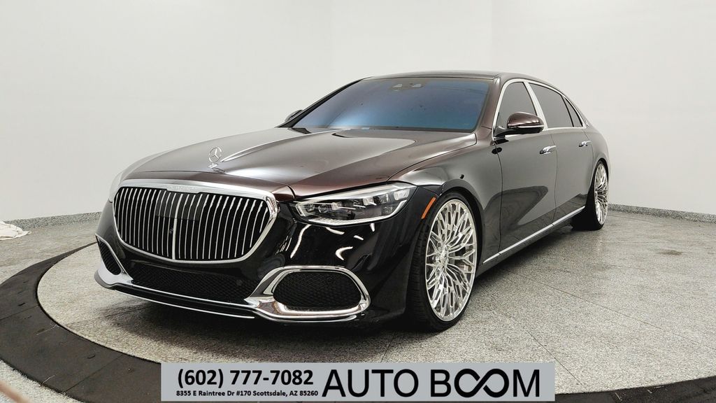 Rubellite Red/Obsidian Black 2022 Mercedes-Benz S-Class Maybach S 580 4MATIC AWD Sedan All-Wheel Drive 9-Speed Automatic
