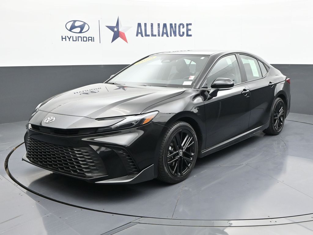 Midnight Black Metallic 2025 Toyota Camry Sedan Front-Wheel Drive Continuously Variable Transmission