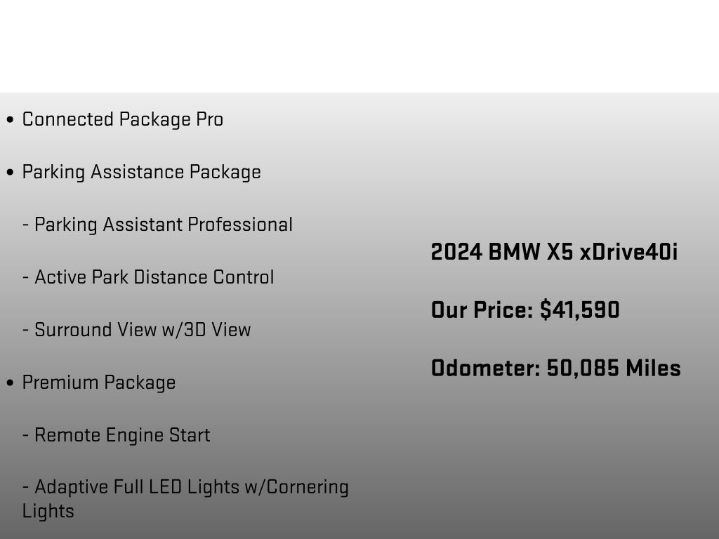2024 BMW X5 xDrive40i - 5