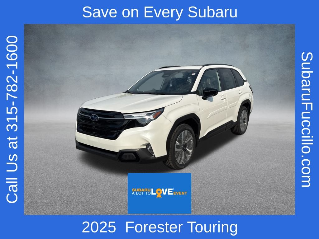 Crystal White Pearl 2025 Subaru Forester Touring Crossover AWD SUV / Crossover All-Wheel Drive Continuously Variable Transmission