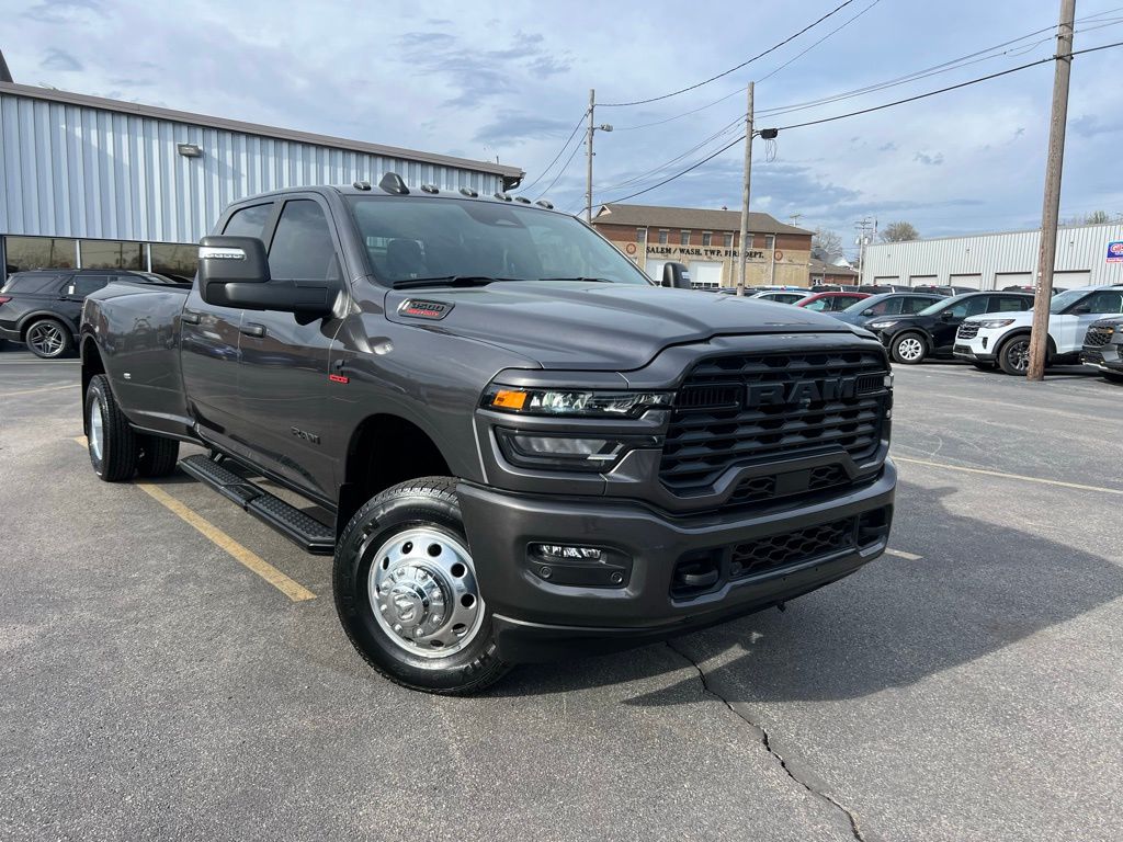 Gray (Granite Crystal Metallic Clearcoat) 2025 RAM 3500 Big Horn Crew Cab LB DRW 4WD Pickup Truck Four-Wheel Drive 8-Speed Automatic