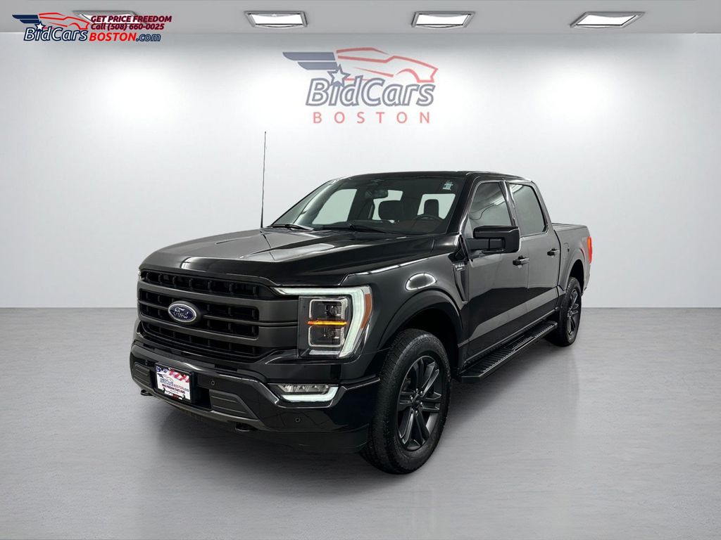 Black 2023 Ford F-150 Lariat SuperCrew 4WD Pickup Truck Four-Wheel Drive Automatic