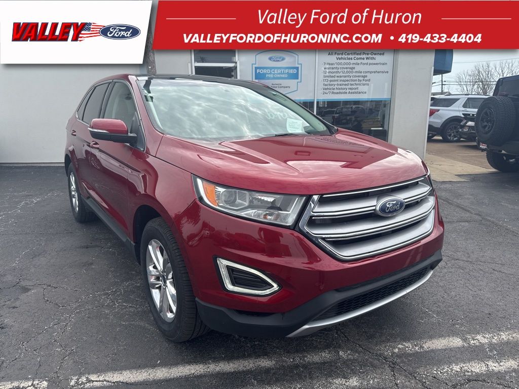 Ruby Red Metallic 2015 Ford Edge SEL SUV / Crossover Front-Wheel Drive 6-Speed Automatic