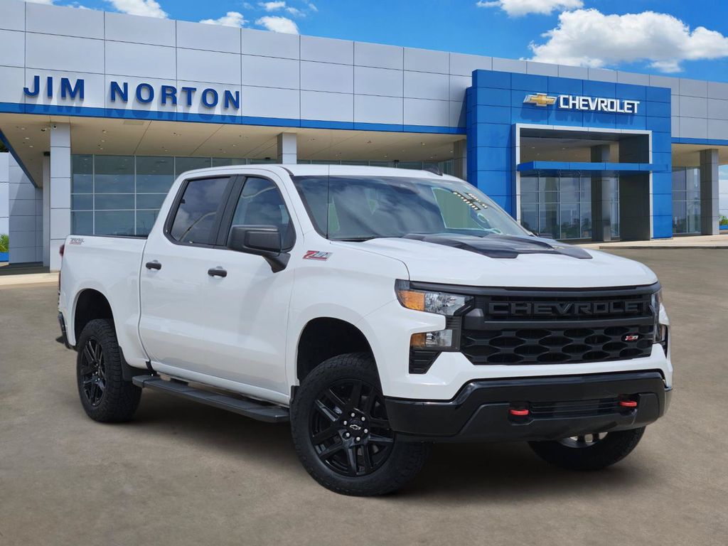 Summit White 2023 Chevrolet Silverado 1500 Pickup Truck Four-Wheel Drive Automatic