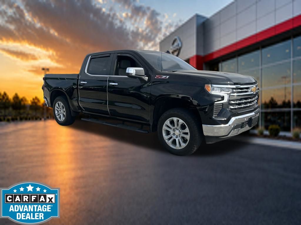 Black 2024 Chevrolet Silverado 1500 Pickup Truck Four-Wheel Drive Automatic