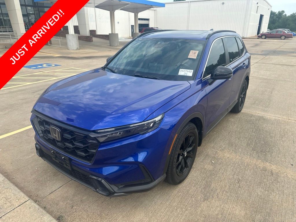 Canyon River Blue Metallic 2025 Honda CR-V Hybrid SUV / Crossover Front-Wheel Drive Continuously Variable Transmission
