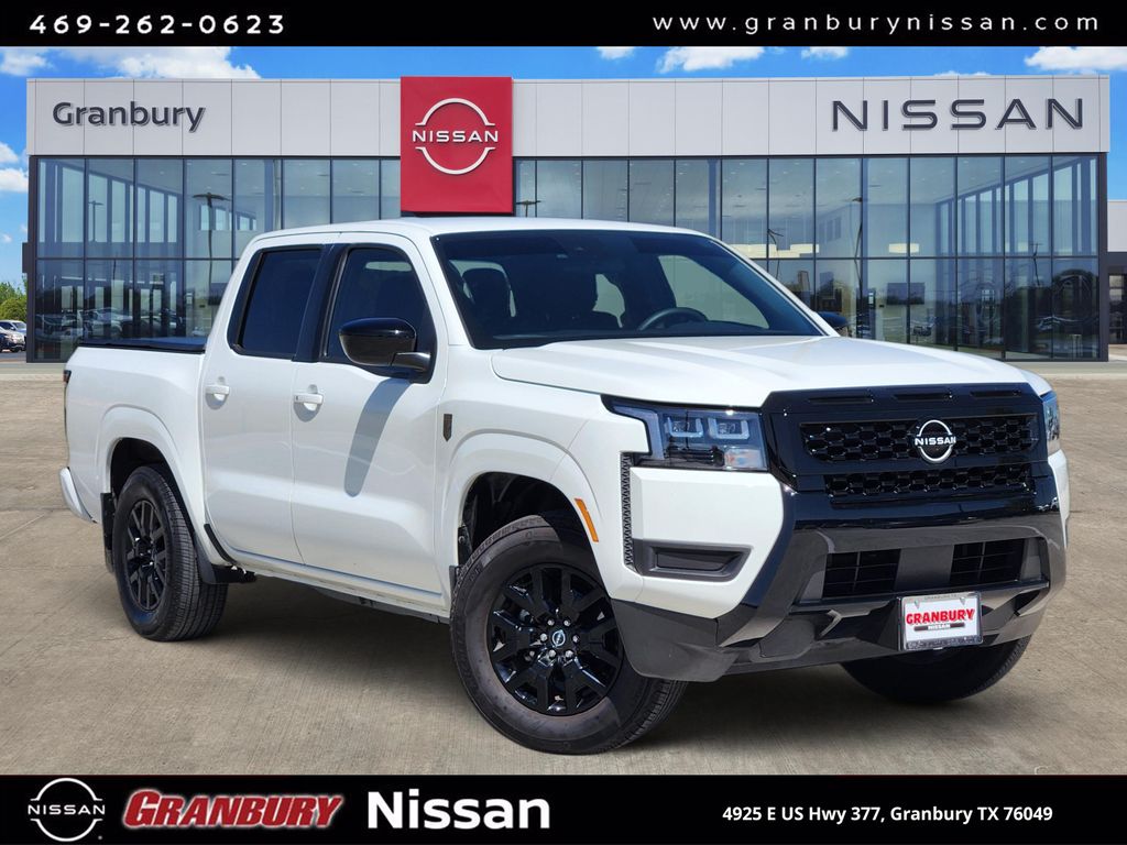 Glacier White 2026 Nissan Frontier Pickup Truck 4X2 9-Speed Automatic Overdrive