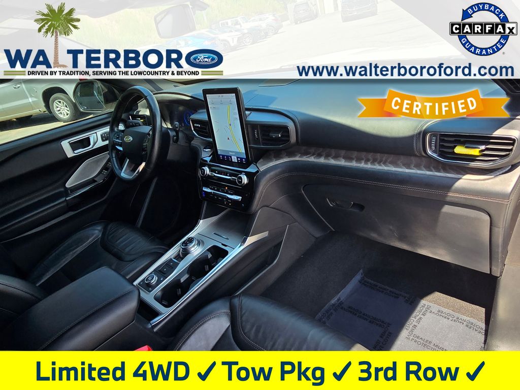 2022 Ford Explorer Platinum White at Stokes Volkswagen