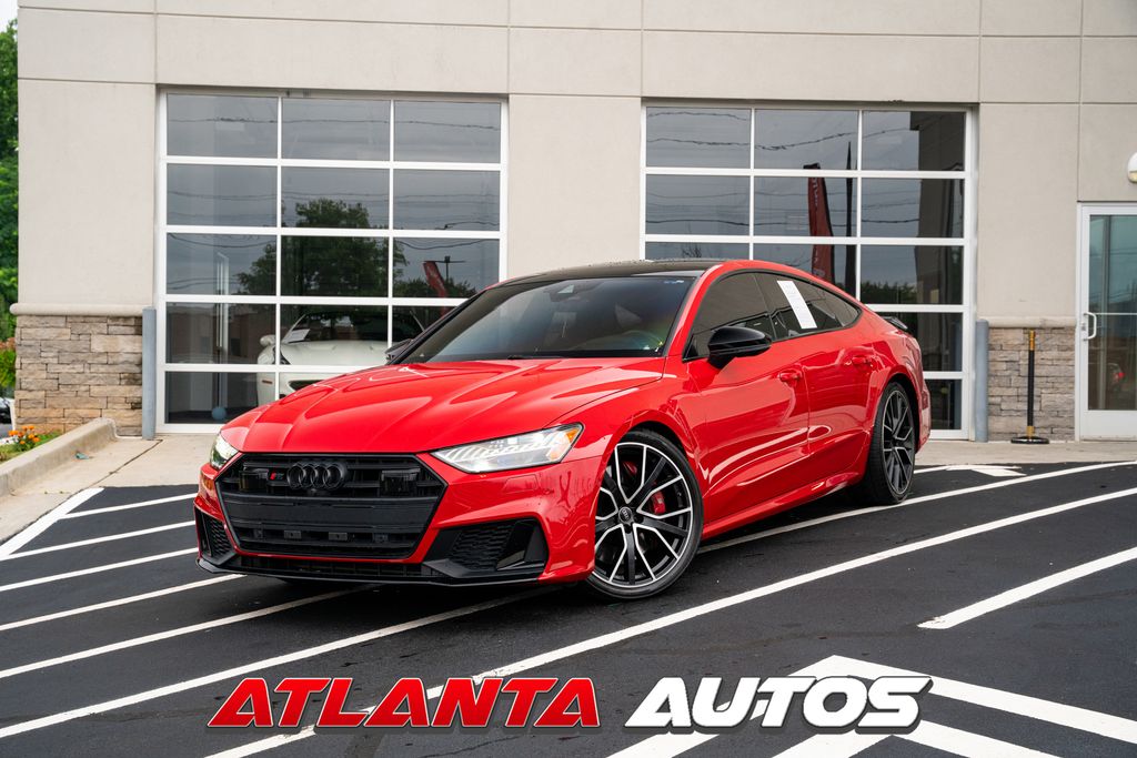 Orange (Tango Red) 2022 Audi S7 Sedan All-Wheel Drive 8-Speed Automatic