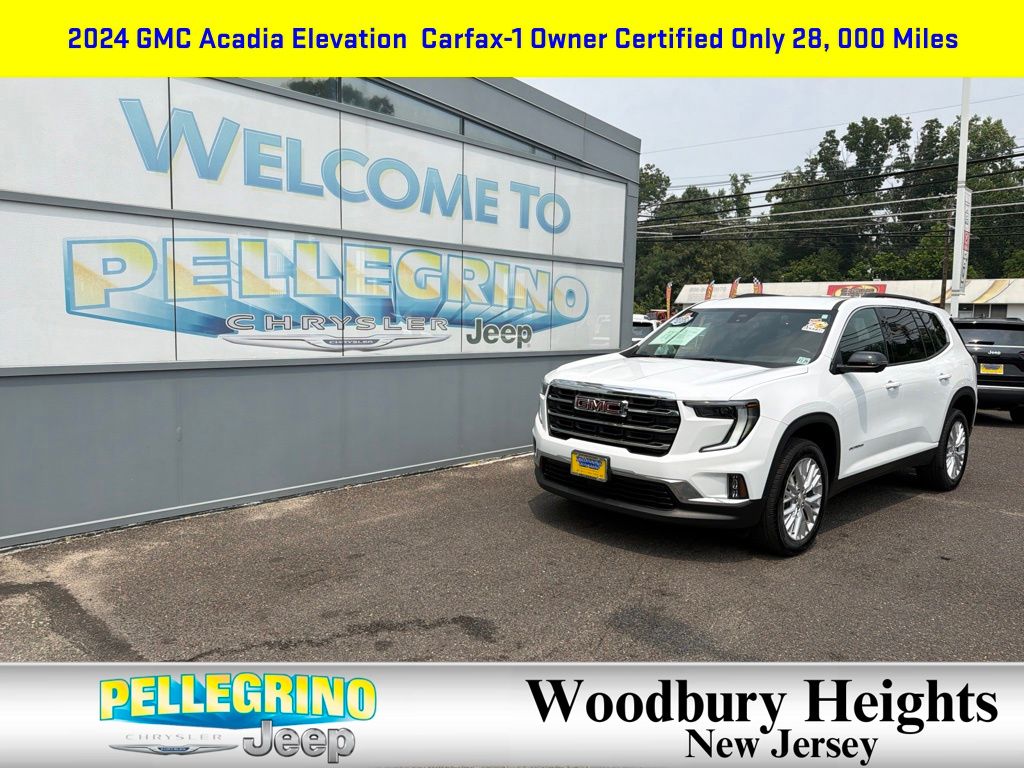 Summit White 2024 GMC Acadia SUV / Crossover Front-Wheel Drive 8-Speed Automatic