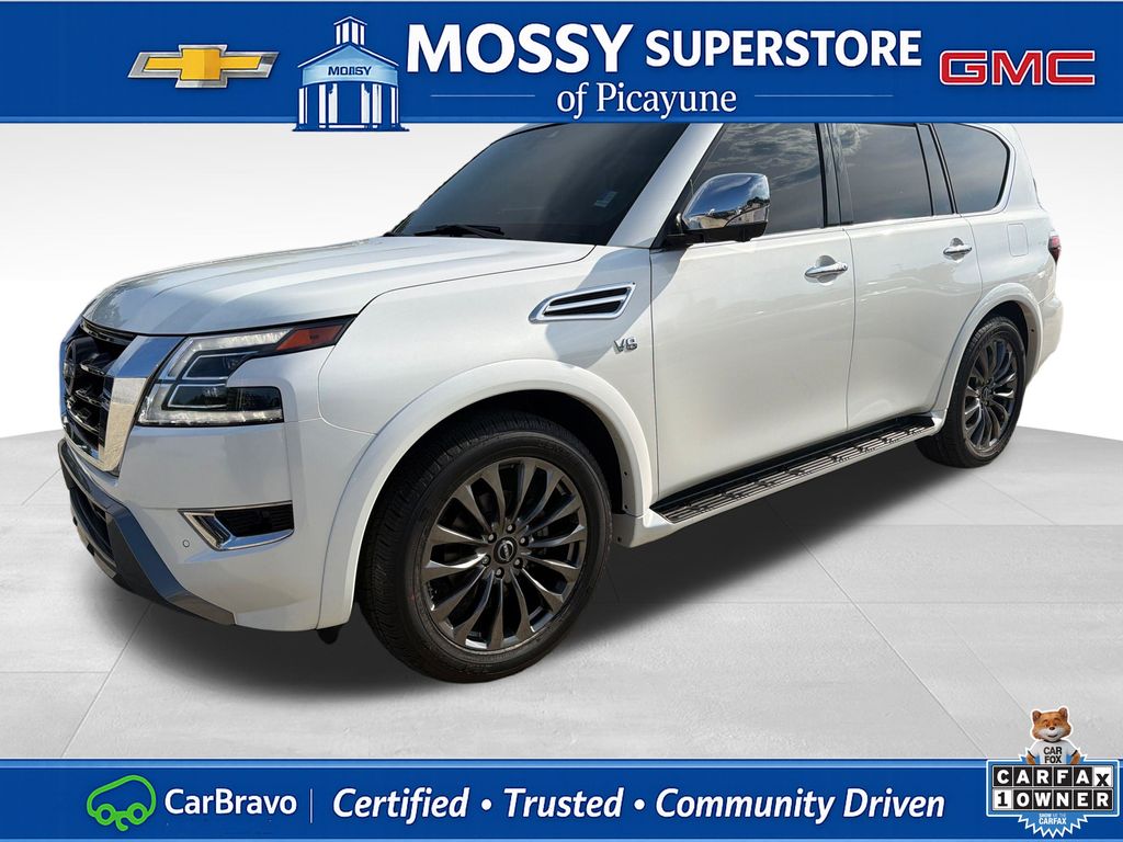 Aspen White Tricoat 2022 Nissan Armada SUV / Crossover 4X2 7-Speed Automatic