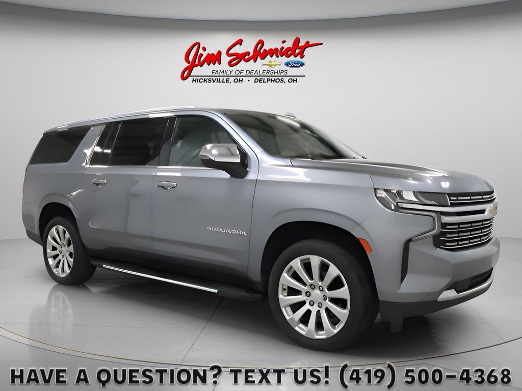 Gray (Satin Steel Metallic) 2021 Chevrolet Suburban SUV / Crossover Four-Wheel Drive 