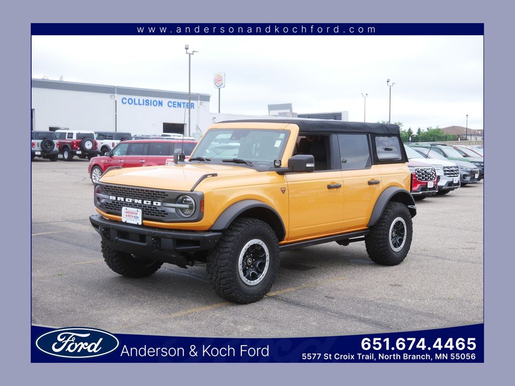 Orange Metallic 2021 Ford Bronco SUV / Crossover Four-Wheel Drive Automatic